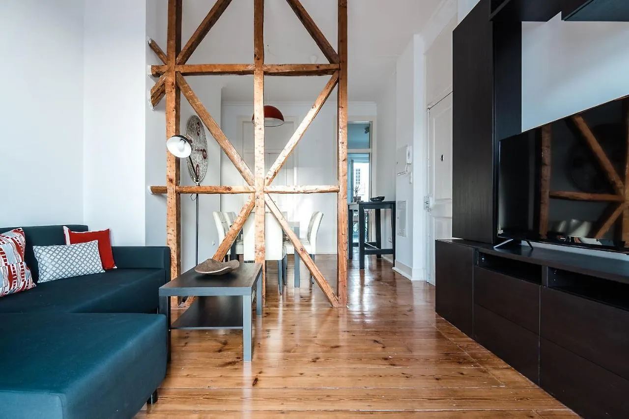 דירה ליסבון Elegant 3 Bedroom Flat With View In Principe Real